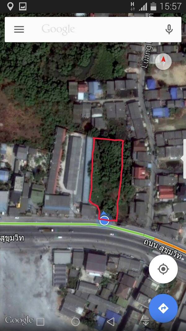 ขายที่ดิน ทำเลดี ในตัวเมืองคลองด่าน ฟรีค่าโอน เนื้อที่ 630 ตรว. ติดถนน สุขุมวิท สายเก่า